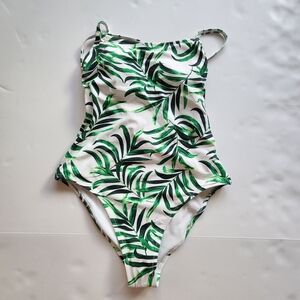 Only Green Leaf One Piece Swimsuit